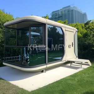 บ้านแคปซูลสำเร็จรูปดีไซน์ใหม่ โรงแรมคอนเทนเนอร์เคลื่อนที่กลางแจ้ง บ้านพักขนาดเล็กหรูหรา - Product Image 4