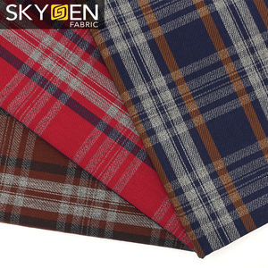 Skygen cina 100% tessile cotone 120gsm filato tinto di controllo all'ingrosso rotolo di tessuto di cotone <span class=keywords><strong>dama</strong></span> - Product Image 1