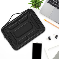 Casing Laptop tahan air dan tahan guncangan cemerlang dengan Logo kustom Eva cangkang keras sarung lengan Laptop perjalanan