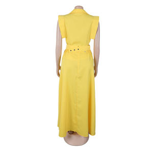 أزياء عصرية وأنيقة للحفلات ، ملابس نسائية من قطعتين لأعياد الميلاد ، جيوب للنادي ، قميص علوي وتنورة طويلة متطابقة - Product Image 3