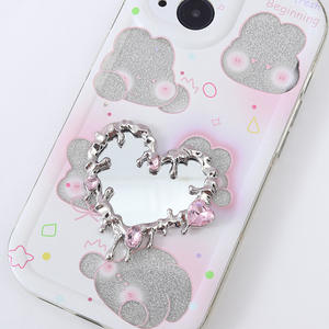 2025 Venta caliente nuevo Y2K Irregular Metal líquido de gama alta amor espejo accesorios DIY joyería accesorios descuento - Product Image 2