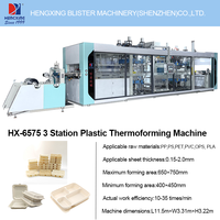 Mesin Vacuum Forming Otomatis PLA Biodegradable Ramah Lingkungan PP/PS/PVC Bermerek Terkenal dengan Motor Berkualitas untuk Kotak Makanan Cepat Saji Take Away