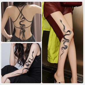 XMXP Rebirth Transformation Spine Snake Adesivo per Tatuaggio Erboristico Donna Impermeabile Lunga Durata Realismo Succoso di Alta Gamma - Product Image 4