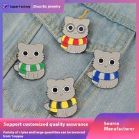 Nouvelle Broche DIY en Alliage Doré Gravé, Thème Dessins Animés et Films, Style Européen et Américain, pour Badges de Films, Foulards et Motifs de Chat Mignons