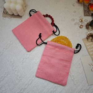 Reusable Natural Jute Drawstring Gift <b>Bag</b> Custom Logo Printed <b>Small</b> Burlap Jute Sack <b>Bag</b> for Party Candy Sock Packaging <b>Bag</b> - Product Image 2
