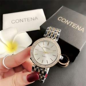 Reloj de Pulsera de Acero para Mujer, Estilo Estudiante, con Diamantes, Joyería de Moda, Relojes de Vestir Elegantes para Damas - Product Image 3