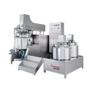 Homogeneizador emulsionante al vacío, mezclador a gran escala para crema corporal, máquina emulsionante cosmética, homogeneizador