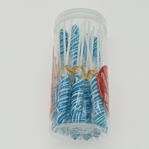 Piruletas Trenzadas Azul Claro, 24 Piruletas de Unicornio Envueltas Individualmente, Piruletas de Arándanos Trenzadas a Granel - Product Image 2