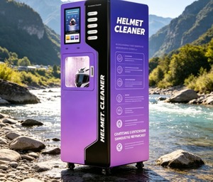 Machine de nettoyage de casques à paiement en <span class=keywords><strong>Pesos</strong></span>, machine de nettoyage à sec de casques, double cabine - Product Image 1