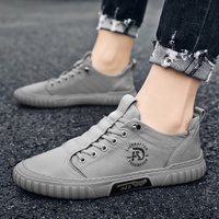 BAEWOON D162 Chaussures de sport décontractées respirantes et tendance pour homme, style Old Beijing, en toile de soie glacée, pour la course et la conduite