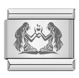 DIY constelación 12 signos del zodiaco elástico hecho a mano Modular italiano encantos Acero inoxidable joyería de moda pulsera para venta al por mayor - Product Image 4