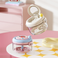 Boîte de nettoyage portable pour prothèses dentaires à manivelle, étanche, pour aligneurs orthodontiques, avec logo personnalisé, pour soins bucco-dentaires