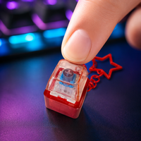 PC Plastic Mechanical Keyboard Keycap Fidget Toy Keychain Stress Relief Clicker for Desk & EDC