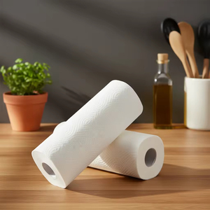 Embossed Soft Eco-Friendly Washable 1 Ply <b>Kitchen</b> <b>Paper</b> Towels Heavy Duty Disposable Rolls Oil Water Absorbent Home Use - Product Image 5