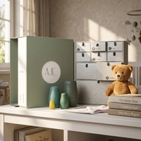 Boîte cadeau rigide rectangulaire verte, boîte en carton personnalisée avec impression de marque, boîte à tiroirs multicouches, boîte en papier pour objets de luxe