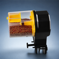 CHONGTONGPET Distributeur automatique de nourriture pour poissons, minuterie automatique pour aquarium, plastique ABS, double boîte à nourriture, programmation d'alimentation réglable à 2 vitesses, 2 couleurs