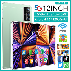 Vente chaude nouveau 2025 <span class=keywords><strong>Pad</strong></span> 16gb Ram 1 to Rom double Sim 12 pouces Wifi Gps batterie 4g 5g appelant tablette Pc Gsm tablette Pc - Product Image 2