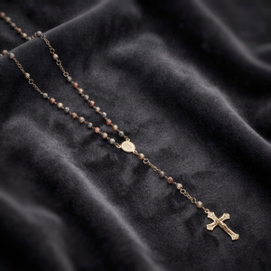 Rosarios de 3 Tonos, Religiosos, Católicos, Sharosky, San Judas Tadeo, Collares de la Virgen de Guadalupe, Rosario de Boda Tricolor, Joyería de Moda - Product Image 3