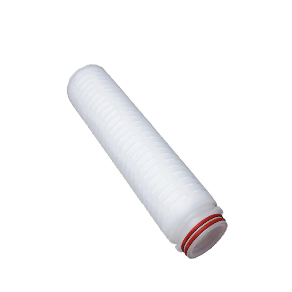 Food Grade Multi Folded 0.1 0.2 Microns Pes 10inch Pleated Filter Cartridge For Pharma Industry