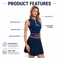 Conjunto Deportivo de Falda para Tenis y Pickleball para Mujer, Manga Larga, Protección UV, Ecológico, Secado Rápido, Transpirable, Malla de Nailon