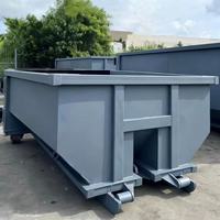 Conteneur de déchets économique de 10 à 30 yards pour les débris de construction et les déchets commerciaux, benne à crochet