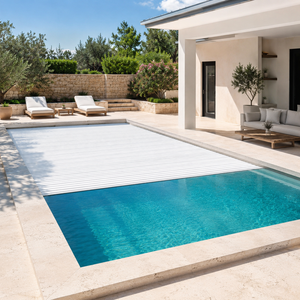 Enrouleurs motorisés pour couvertures de <span class=keywords><strong>piscine</strong></span> avec télécommande, installation facile, matériau PC durable, 110V-220V 300W pour couvertures de <span class=keywords><strong>piscine</strong></span> et de spa extérieurs - Product Image 1