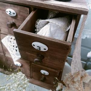 Тумба для хранения в стиле фермерского дома, декор для дома, массив дерева, квадратная, три яруса, дизайн Северная Европа, цифровой органайзер Jiugongge - Product Image 3