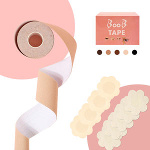 Push up Boob bande <span class=keywords><strong>Invisible</strong></span> adhésif clair Lifter up Boobtape mamelon couverture corps bande sous-vêtements pour femmes - Product Image 5