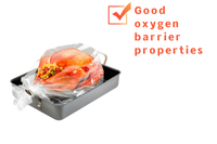 Sac de cuisson en nylon de qualité alimentaire, recyclable, résistant aux hautes températures, thermoscellable, pour fruits de mer, poulet rôti, dinde et salade