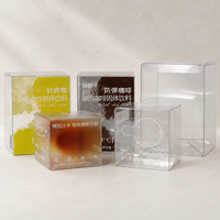 Boîte pliante en plastique transparent PET/PVC/PP sur mesure avec découpe laser pour cosmétiques et soins personnels
