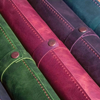 Tapis de Mahjong en Cuir avec Bords Cousus, Tapis de Jeu de Société de Voyage, Résistant aux Taches, Noir, Marron, Vert, Rouge, Bleu, Cuir PU, Oh My Mahjong