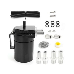 Séparateur de bidon d'huile universel 150ml 3 ports compact à chicanes 2 entrées 1 sortie avec ou sans filtre à reniflard - Product Image 6