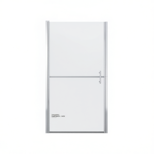 Puerta de Ducha de Vidrio Templado de 35.8x76.8 Pulgadas con Bisagras Rectangulares, Marco de Diseño Minimalista, Grosor de 8 mm, Transparente - Product Image 1