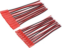 موصل JST SYP RCY ذكر/أنثى ثنائي الأطراف 22AWG مع كابل توصيل مكشوف الطرفين للاستخدام في شرائط LED والبطاريات والإلكترونيات