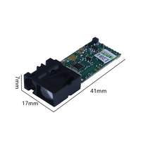 Module de mesure de distance laser JRT 30 mètres, lumière rouge visible, 40 m, 650 nm, module télémètre laser UART, capteur de distance haute précision 3 mm