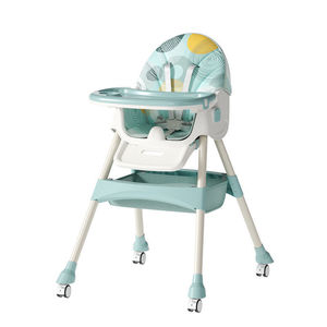 Trona para bebé, altura ajustable, plegable, con bandeja, para 0-12 meses, asiento de alimentación para bebés, plástico, multifuncional, uso doméstico - Product Image 4