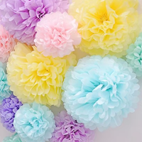 Bolas de Papel de Seda Multicolores de 20/30 cm para Decoración de Fiestas, Bodas, Cumpleaños, Navidad