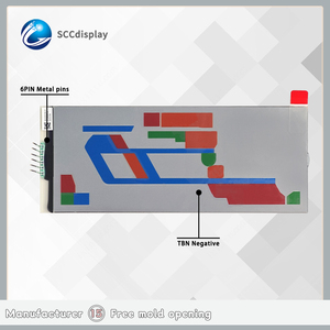 Màn hình hiển thị 7 đoạn tùy chỉnh chất lượng cao, chống chói, dành cho xe máy, mô-đun <span class=keywords><strong>LCD</strong></span> âm TBN SJXDGW018 & bộ điều khiển BU91R64CH - Product Image 3