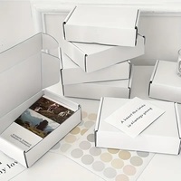 Caja de Envío Corrugada Rosa Claro Personalizada con Logotipo Impreso, Forro de Esponja, Materiales Reciclados - Empaque Ecológico para Regalos de Comercio Electrónico