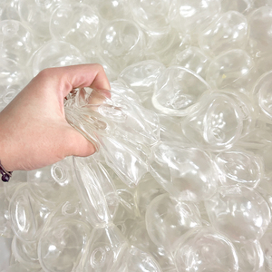 Balle anti-stress transparente en TPR faite à la main pour la vente en gros, jouet DIY à rebond lent en matériau anti-stress - Product Image 1