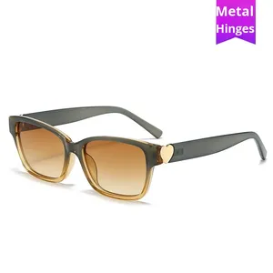 แฟชั่นใหม่สไตล์เล็กๆ แว่นกันแดดทรงหัวใจสไตล์ยุโรปอเมริกาธรรมชาติ UV400 - Product Image 3