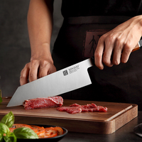 XINZUO Couteau de chef de cuisine en acier poudré de luxe Super sharp M390 manche en bois de fer du désert personnalisé