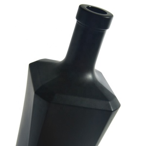 OEM-botella de licor de Color negro con pulverizador personalizado, Etiqueta Privada para Vodka, Tequila, Gin, Wisky, ron, <span class=keywords><strong>Mecal</strong></span> - Product Image 6