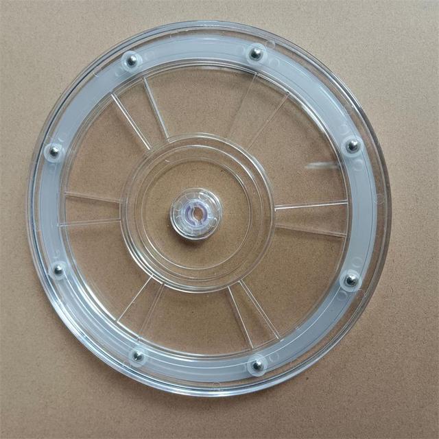 High Quality CNC Precision Plastic Rotating Turntable Acrylic Lazy Susan Display Swivel Plate XUYUE