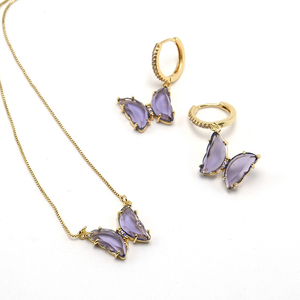 2025 Offre Spéciale bijoux de mode plaqué or chaîne papillon collier à breloques pour femmes - Product Image 1