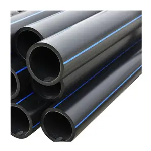 High Quality Black Waste Dr11 110 Dia Per Meter Pe100 Pe Plastic Hdpe Water Pipe Price Per Foot With Blue Stripe In South Africa