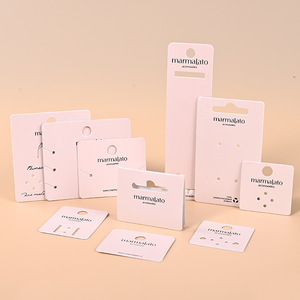 Grandes cartes de présentation pour bijoux en forme de fruits, étiquettes personnalisées pour boucles d'oreilles et colliers, cartes d'emballage en papier - Product Image 2