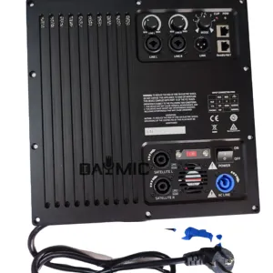 Aoshen DSP 3channels 2000 watt class D Switching power active amplifier DSP module board Hifi for sound system speaker