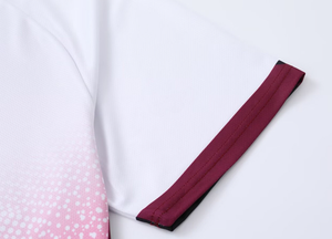 Maillot de badminton multicolore dégradé, compétition de tournoi, t-shirt de sport, activité de club, soutien au stade, vêtements personnalisables - Product Image 5