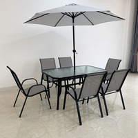 YCYJ 10 sièges table et chaise d'extérieur ensemble de table de jardin à manger